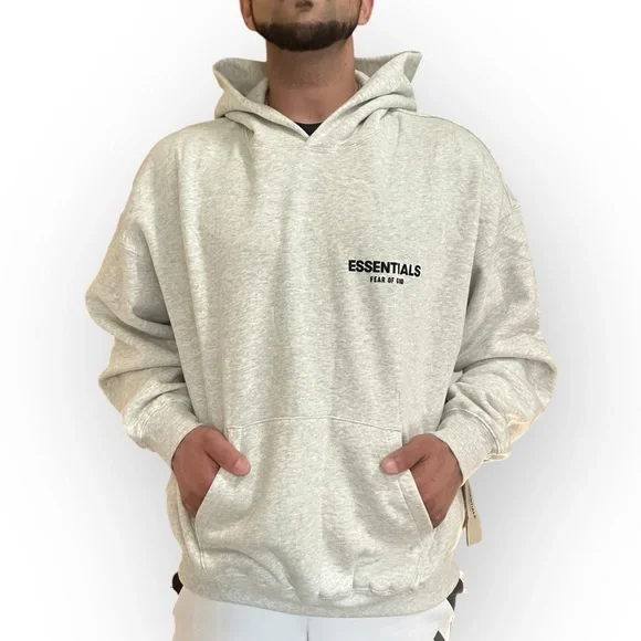 Fear of God Essentials Hoodies Pullover Light Oatmeal - Picture 3 of 16